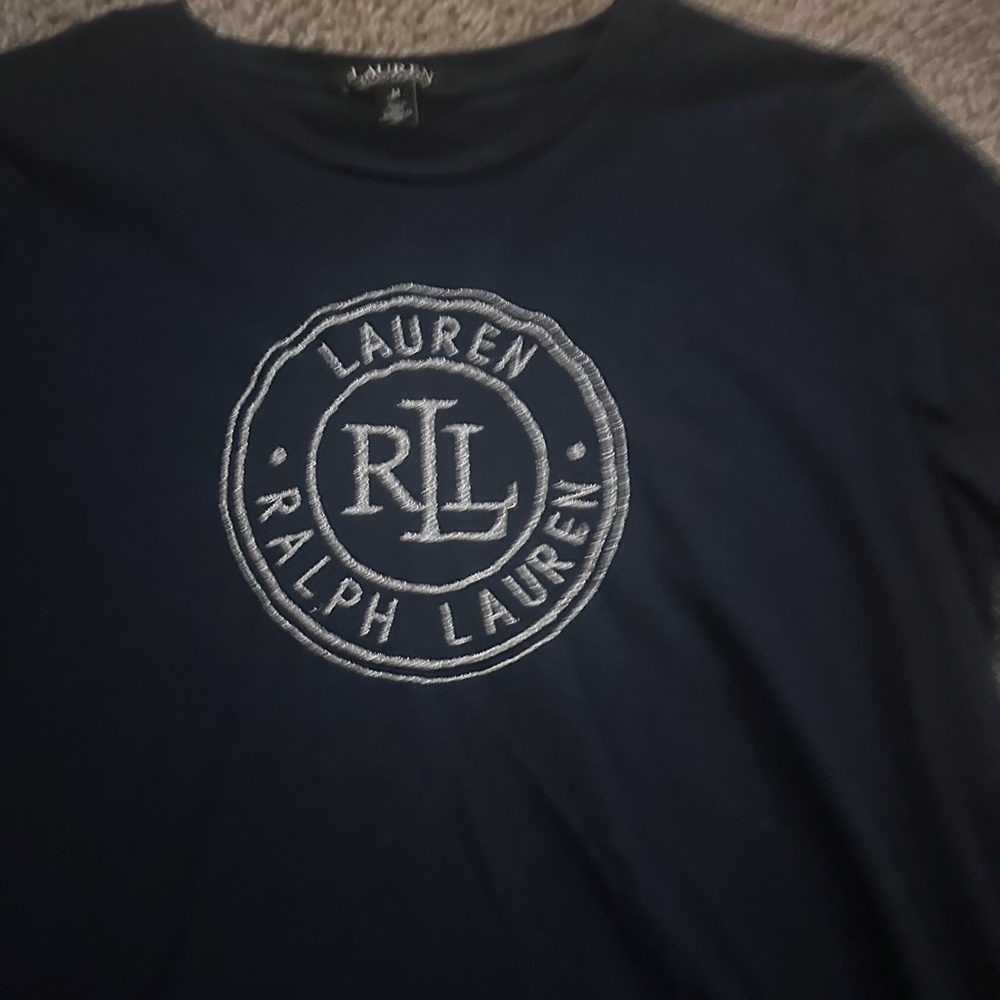 Ralph Lauren Dark Blue Logo Tee - Picture 3 of 7